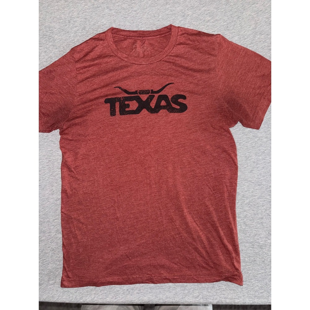 Texas Longhorns Mens Small Burnt Orange Heather T-Shirt Vintage Collegiate Tee